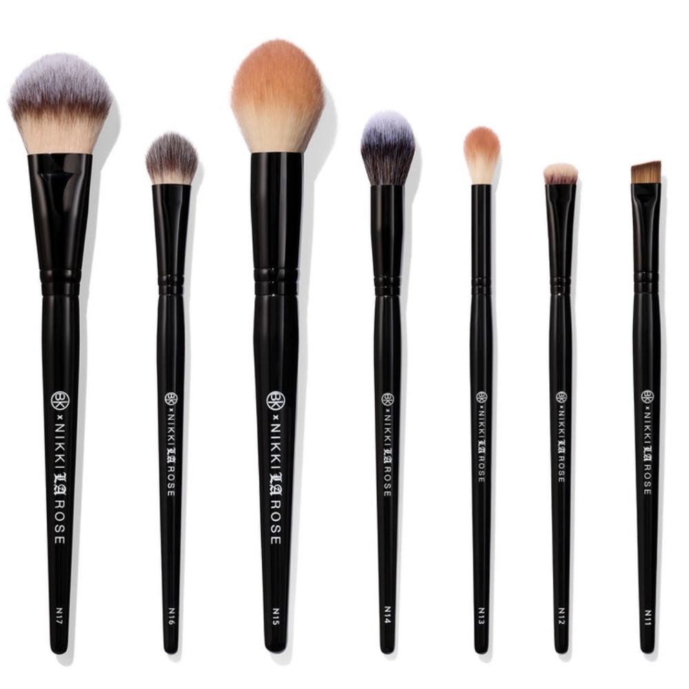 BK beauty Nikki La Rose pro artist makeup brush set 7pc Vol 1 NWT